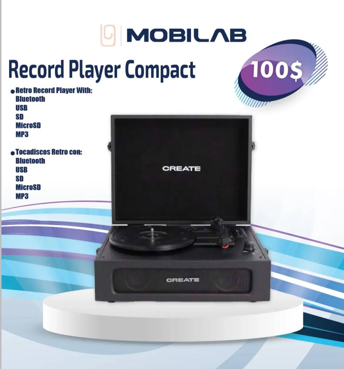 Record Player Compact