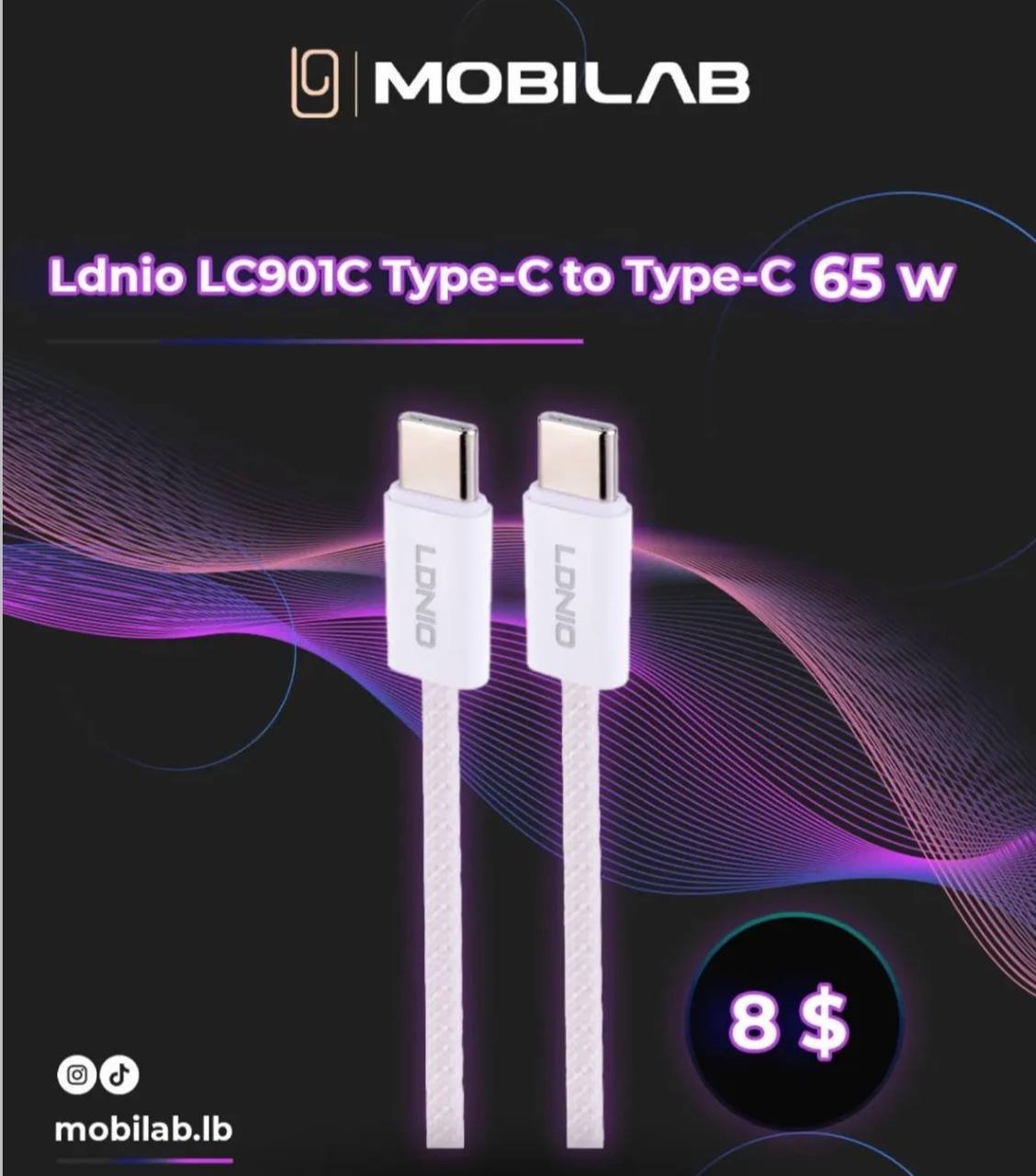 Type-C to Type-C 65 W